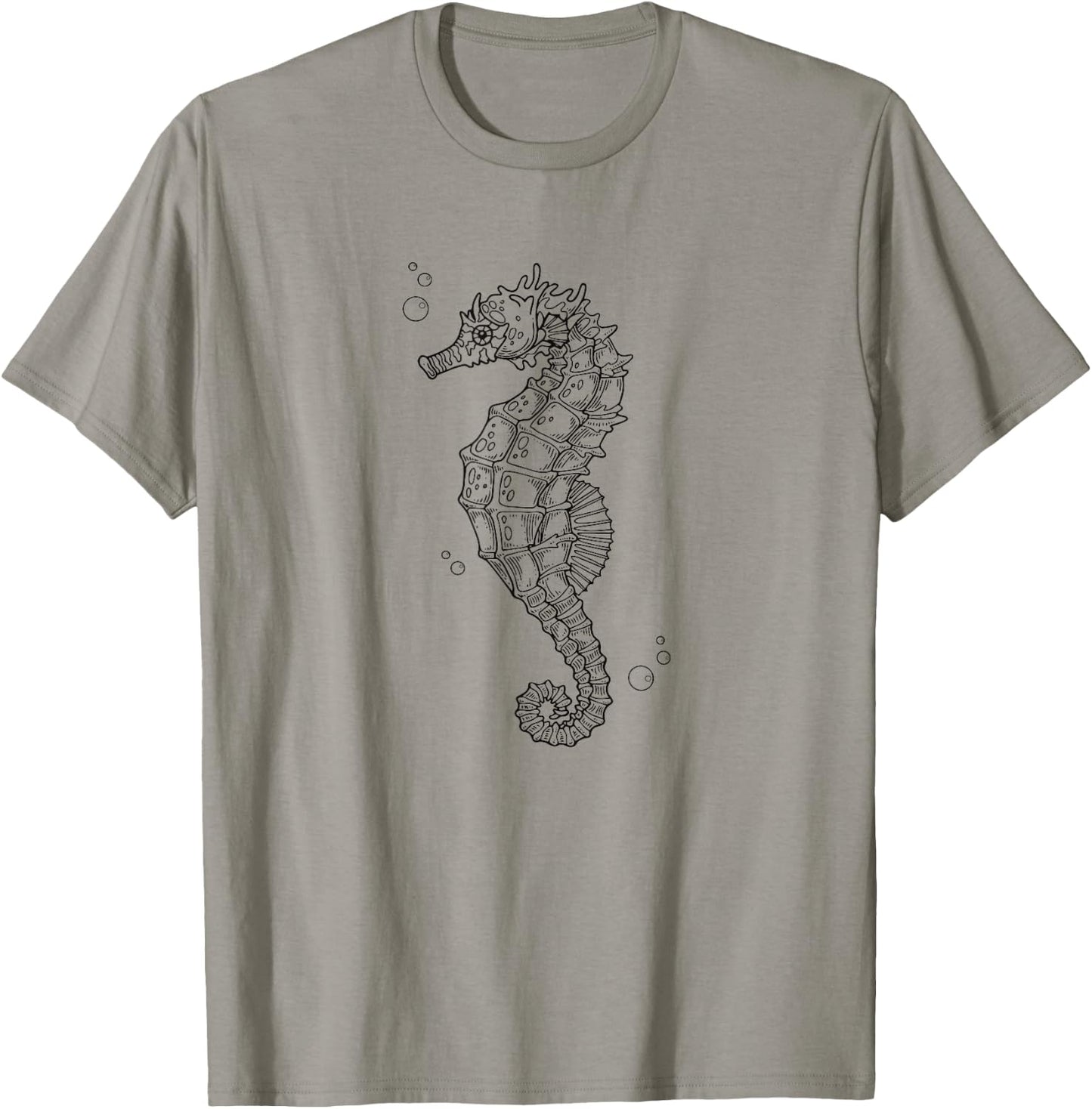 Retro Vintage Art Seahorse Lover T-Shirt - T-Shirt | Sand