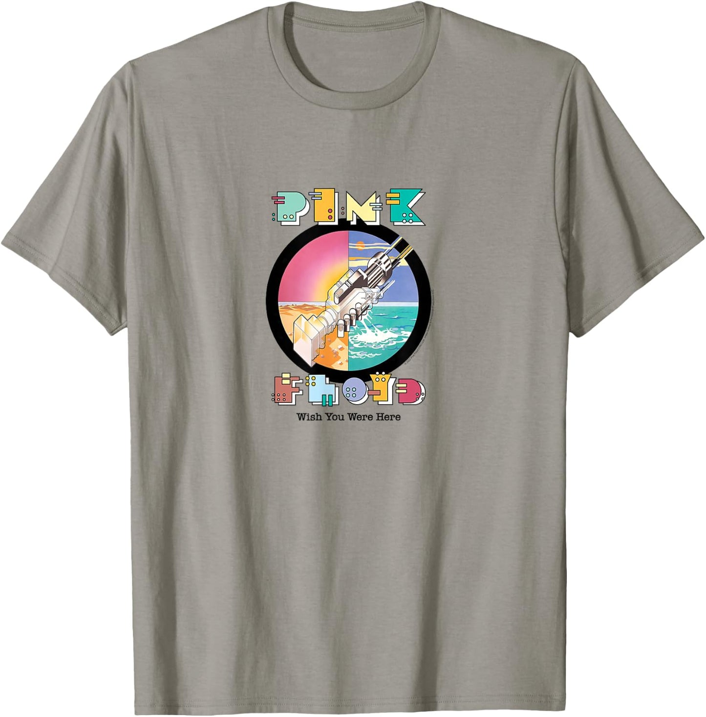 Pink Floyd - Wish You Were Here Robot Handshake T-Shirt - T-Shirt | Sand