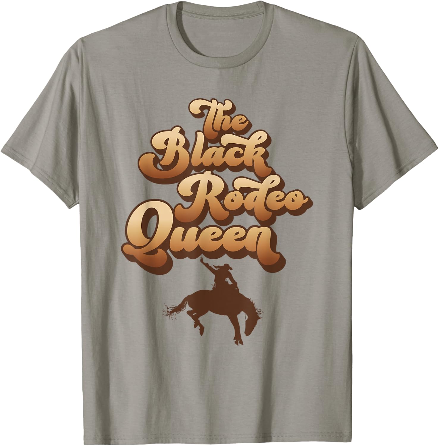 The Black Rodeo Queen African American Southern Cowgirl T-Shirt - T-Shirt | Sand