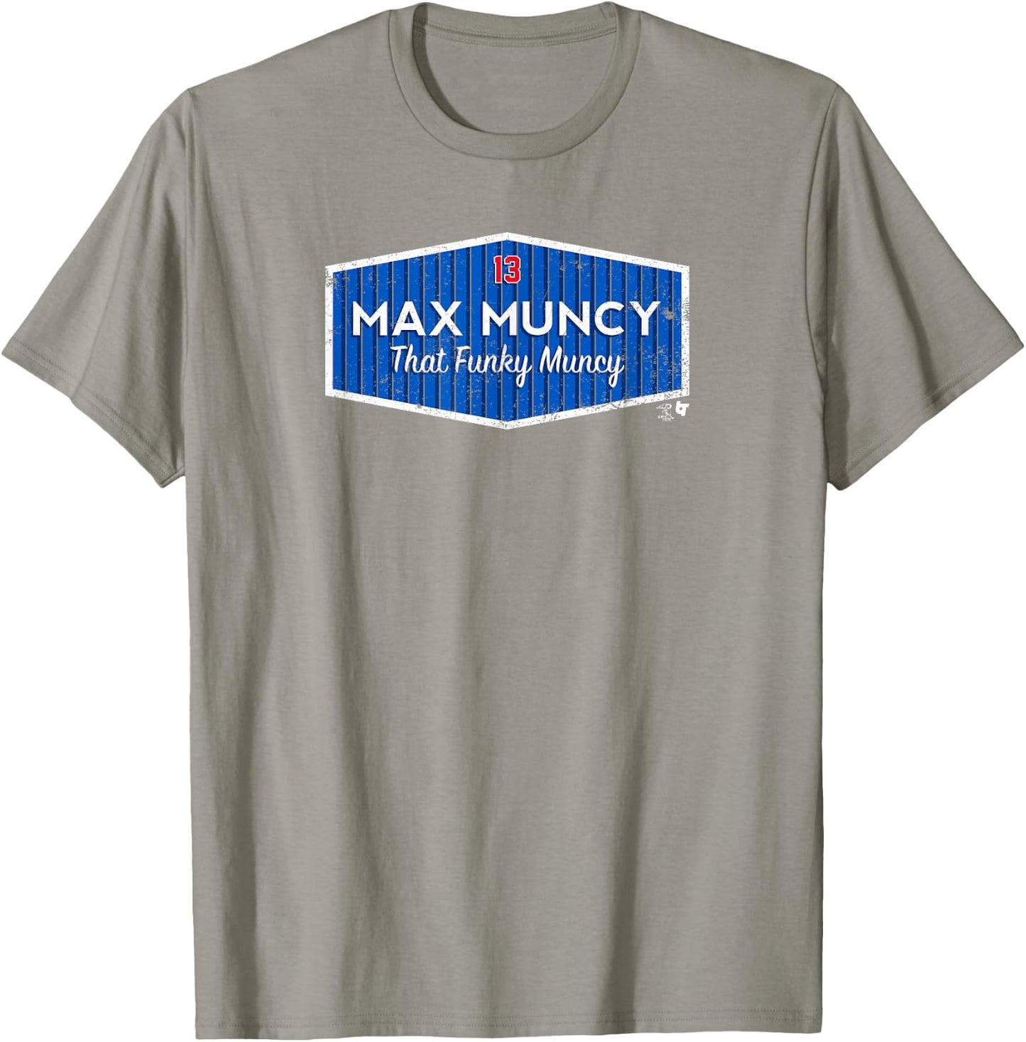 Officially Licensed Max Muncy - Funky Muncy T-Shirt - T-Shirt | Sand