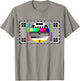 Funny TV Test Pattern in Color Sheldon Nerdy Geek Gift T-Shirt - T-Shirt | Sand