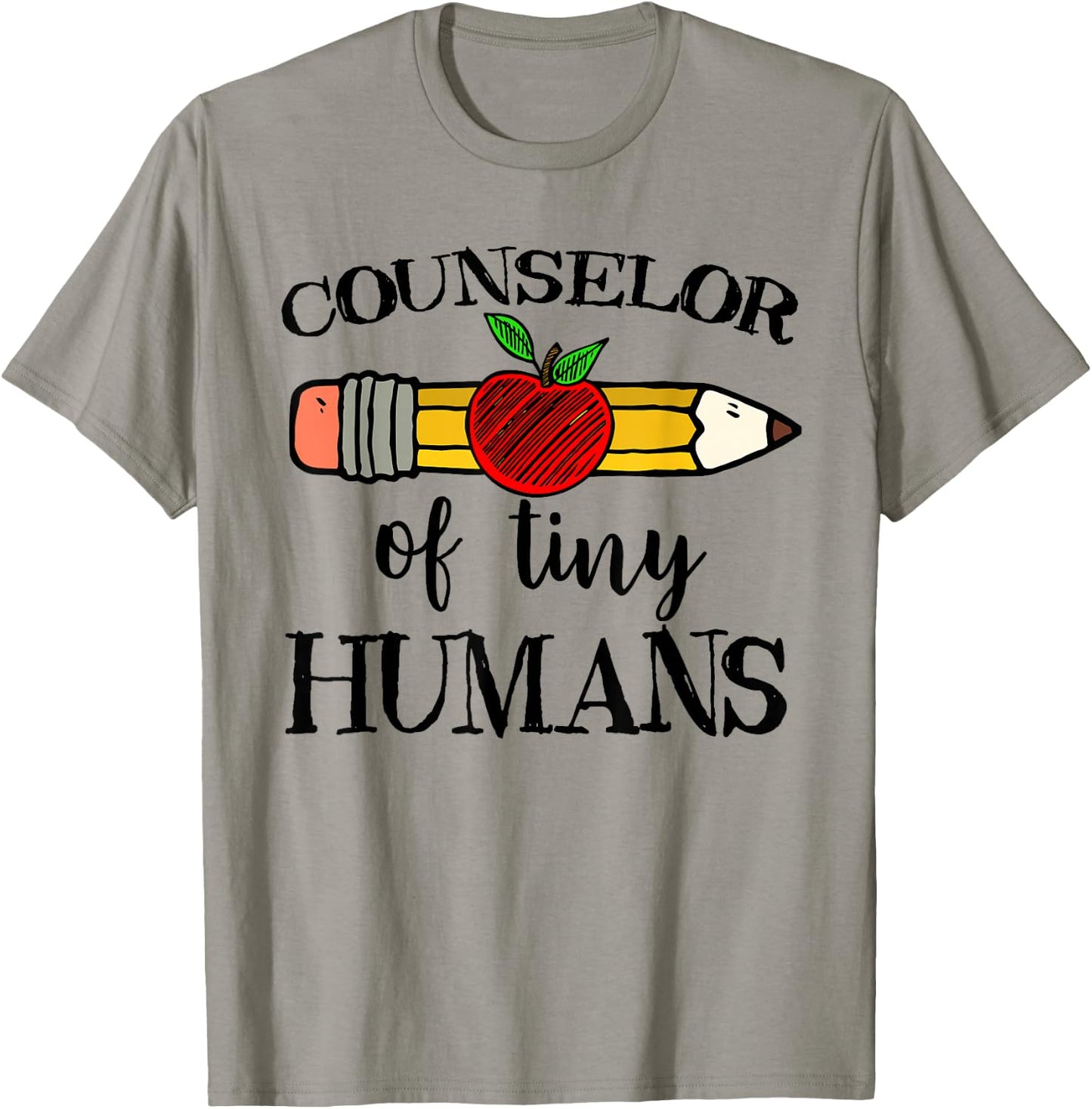 School Counselor of Tiny Humans Back To School Guidance Team T-Shirt - T-Shirt | Sand