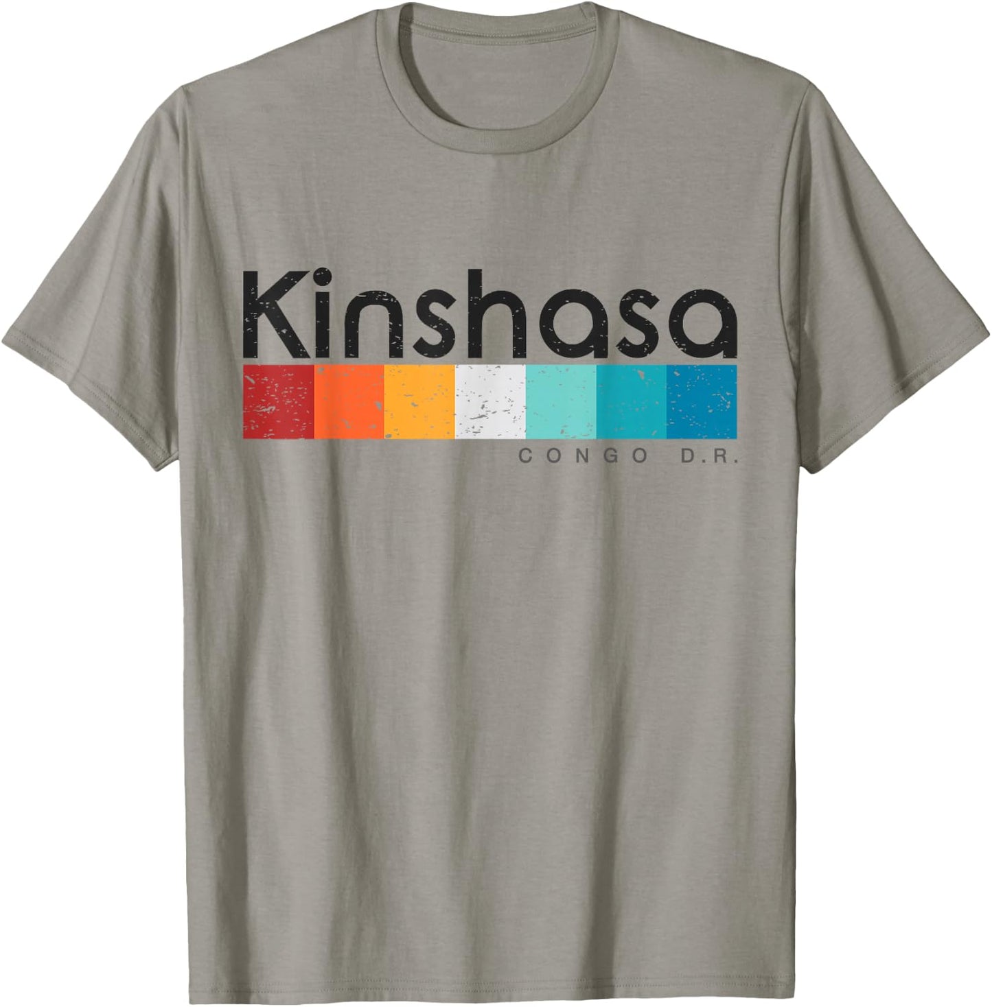 Kinshasa Congo D.R. Retro style Vintage Design T-Shirt - T-Shirt | Sand