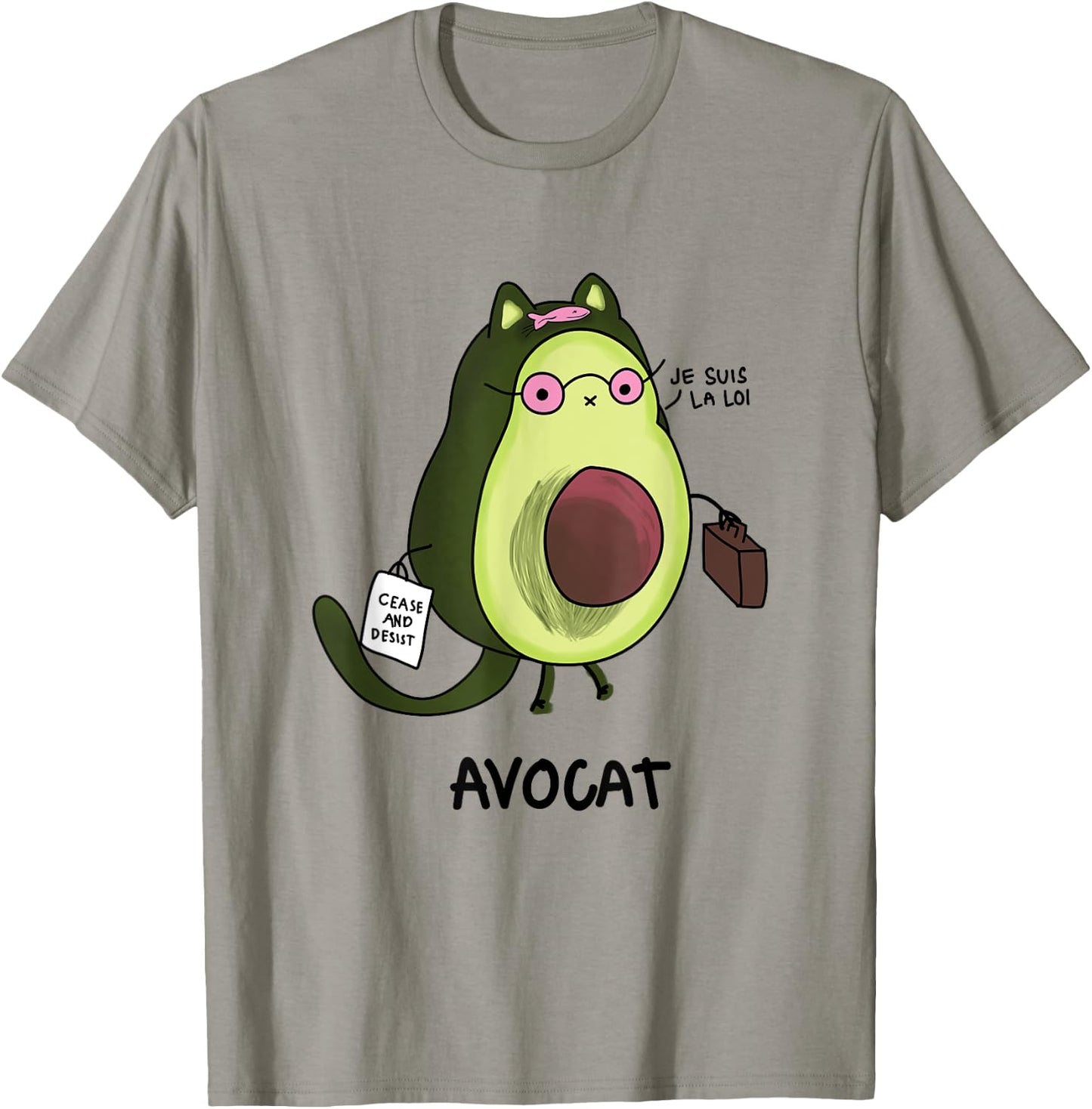 Avocat Je Suis La Loi Law French Lawyer Funny Avocado Women T-Shirt - T-Shirt | Sand