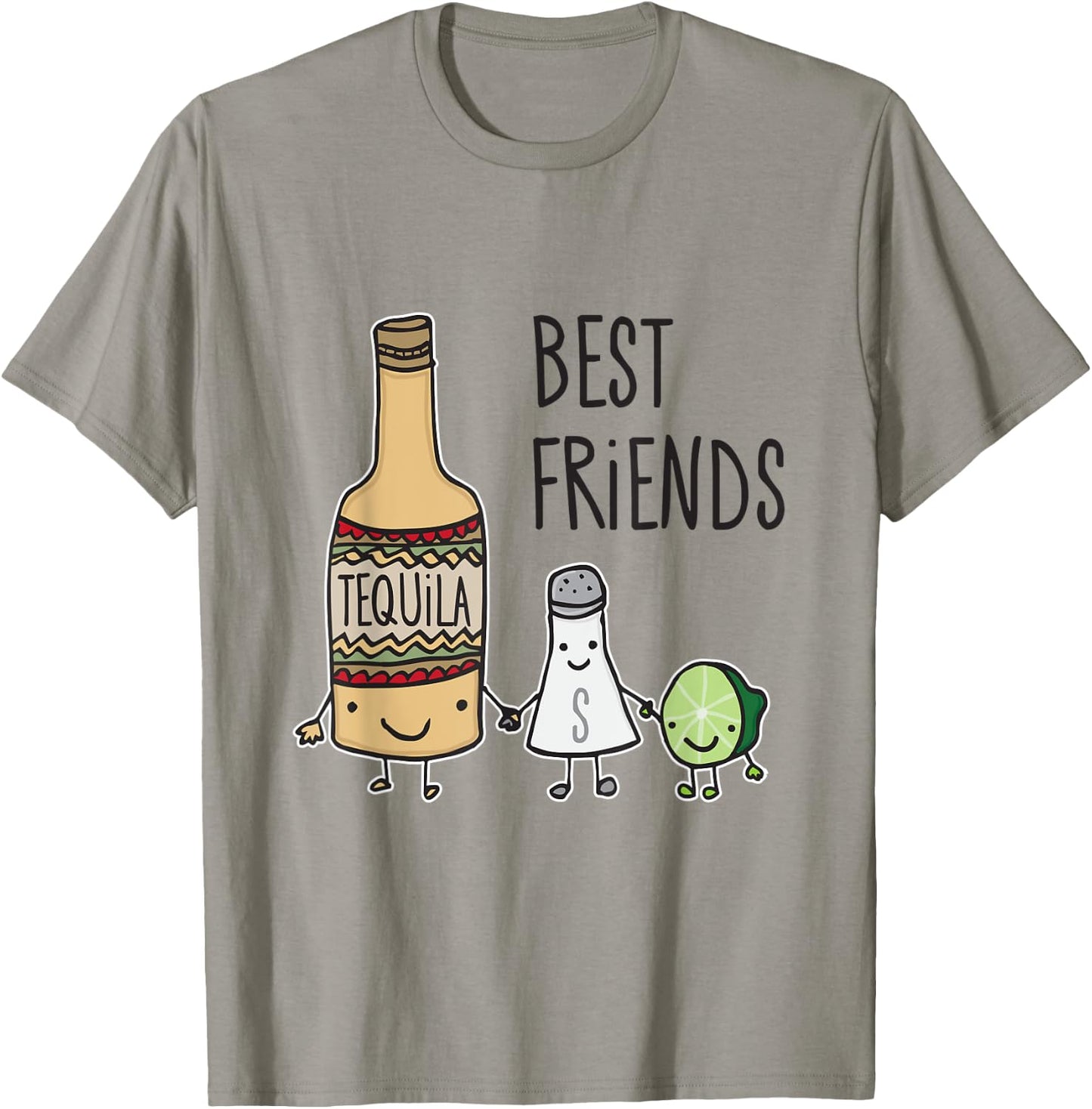 Tequila Salt and Lime Best Friends Margarita T Shirt T-Shirt - T-Shirt | Sand