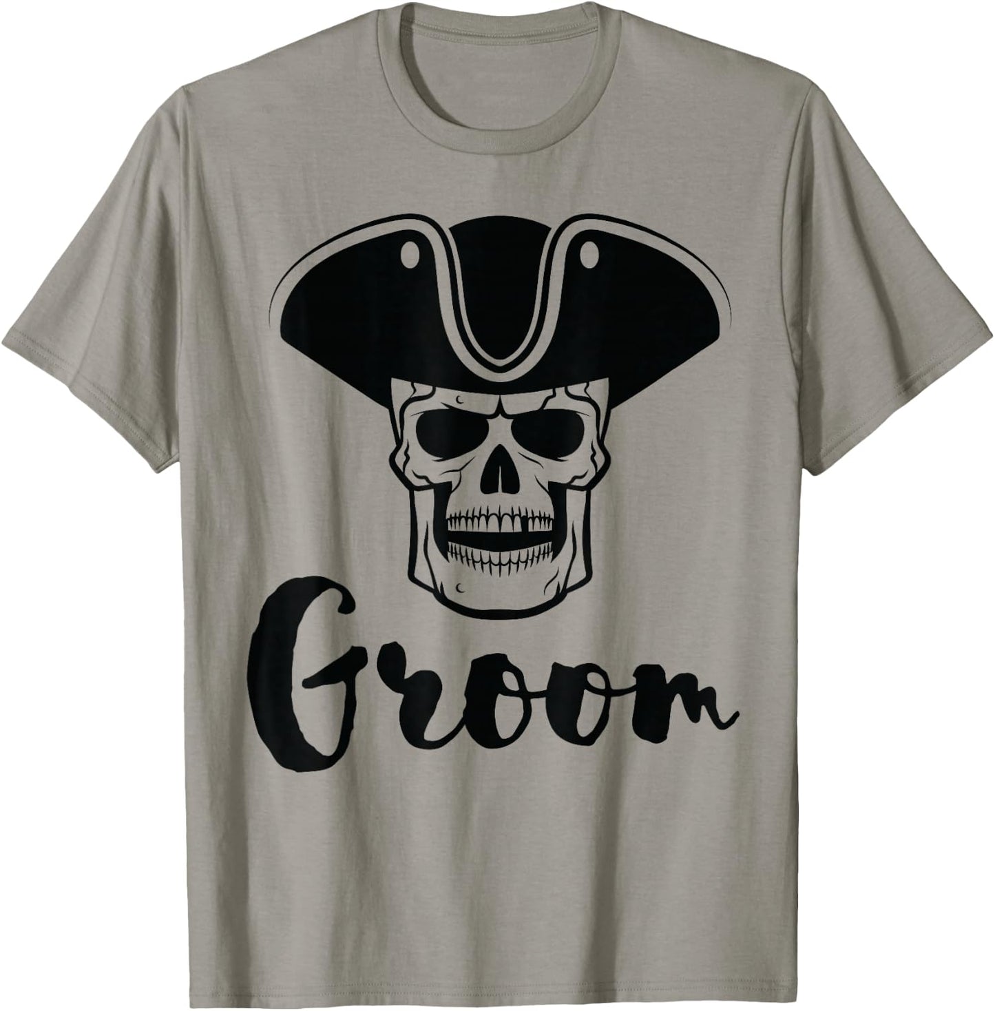 Groom Shirt for Bachelor Party with Pirate T-Shirt - T-Shirt | Sand