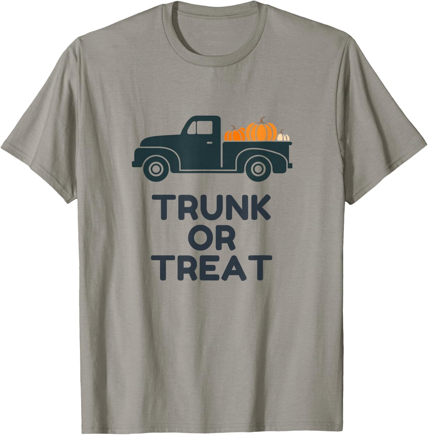 Trunk or Treat Vintage Truck picking up Pumpkins T-Shirt - T-Shirt | Sand