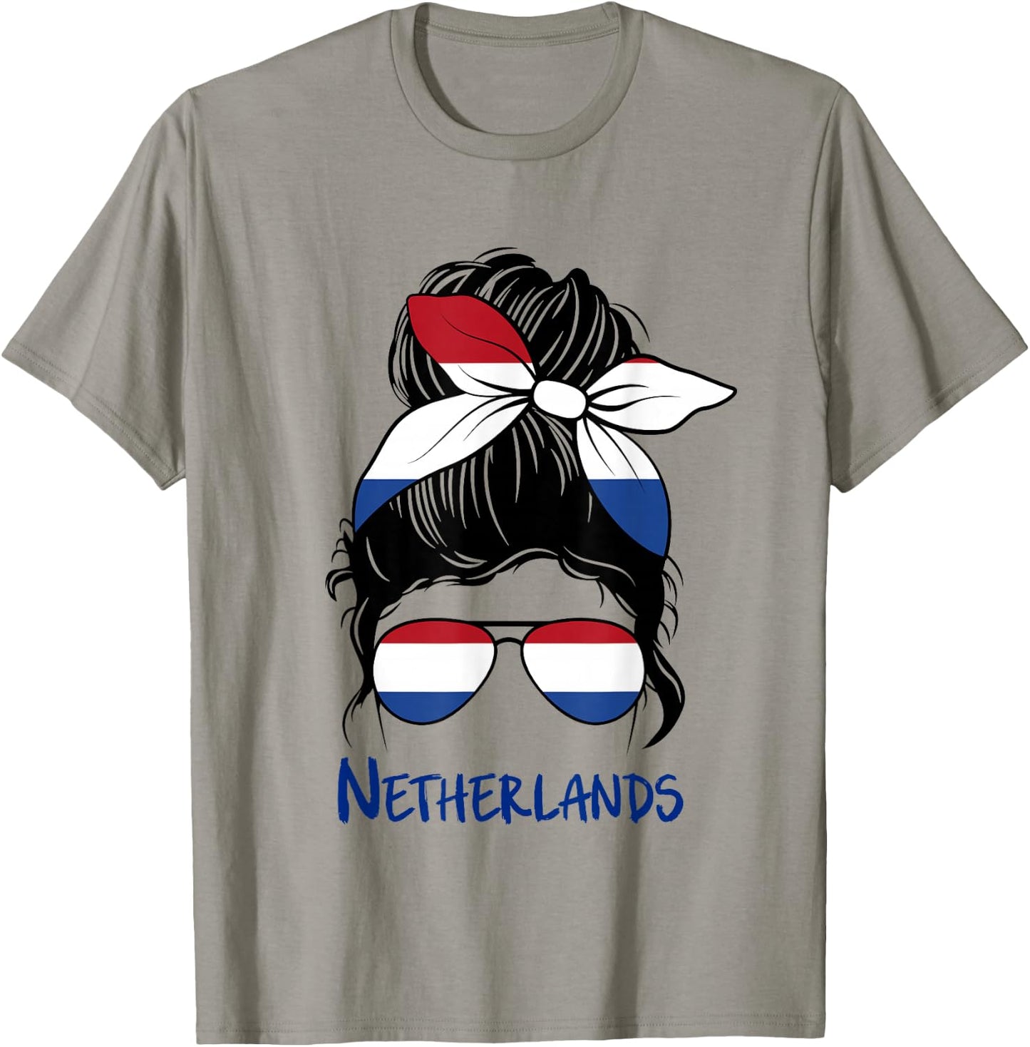 Netherlands Girl Dutch Girl Netherland Woman Flag T-Shirt - T-Shirt | Sand