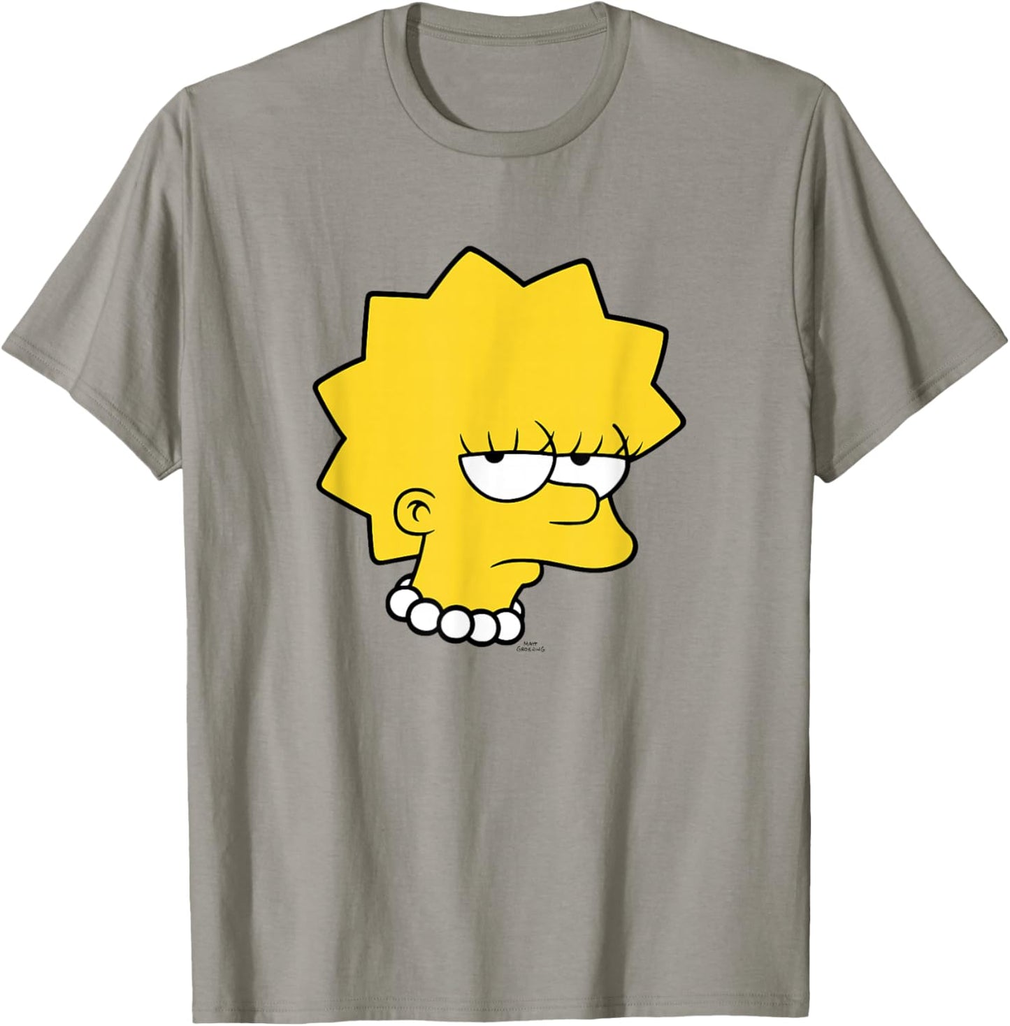 The Simpsons Lisa Simpson Bored Big Face T-Shirt - T-Shirt | Sand
