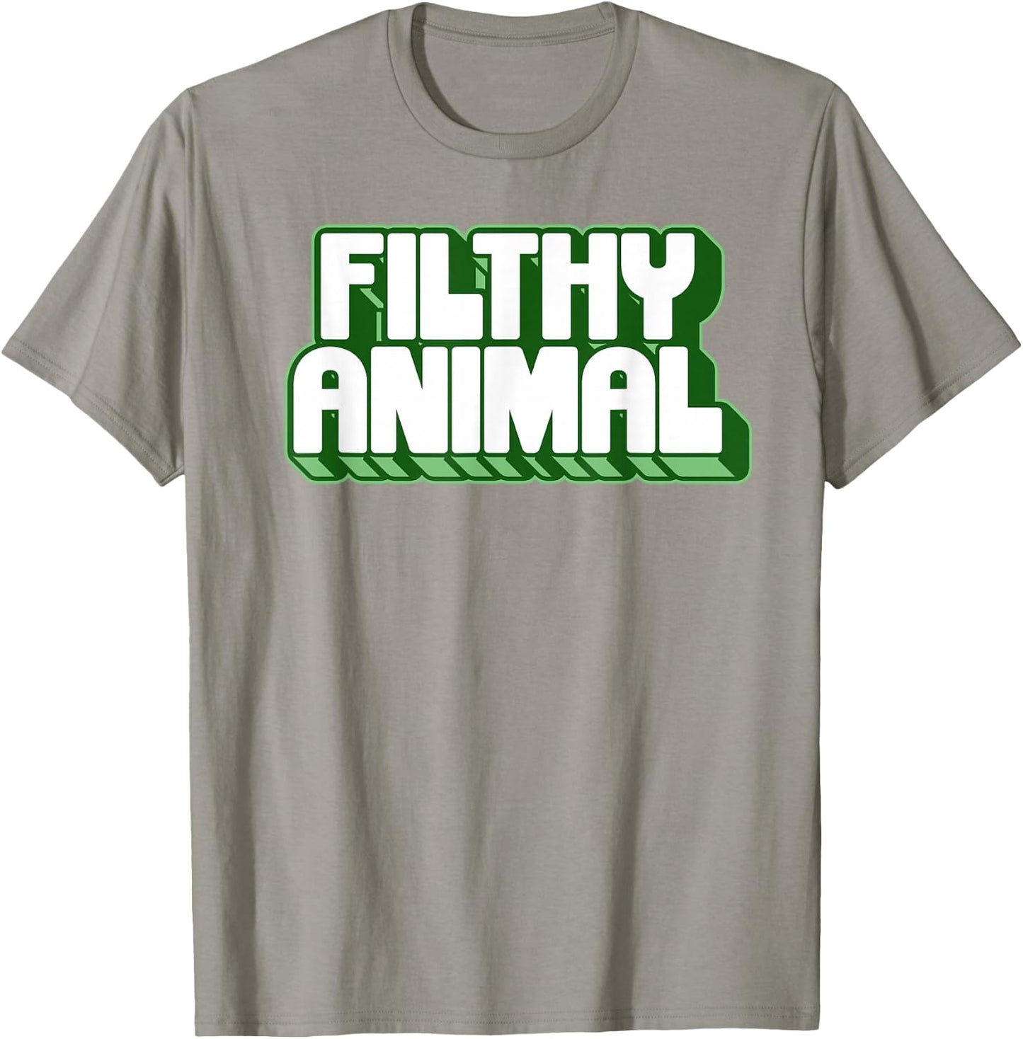 Filthy Animal Funny Xmas Holiday Minimalist Graphic T-Shirt - T-Shirt | Sand