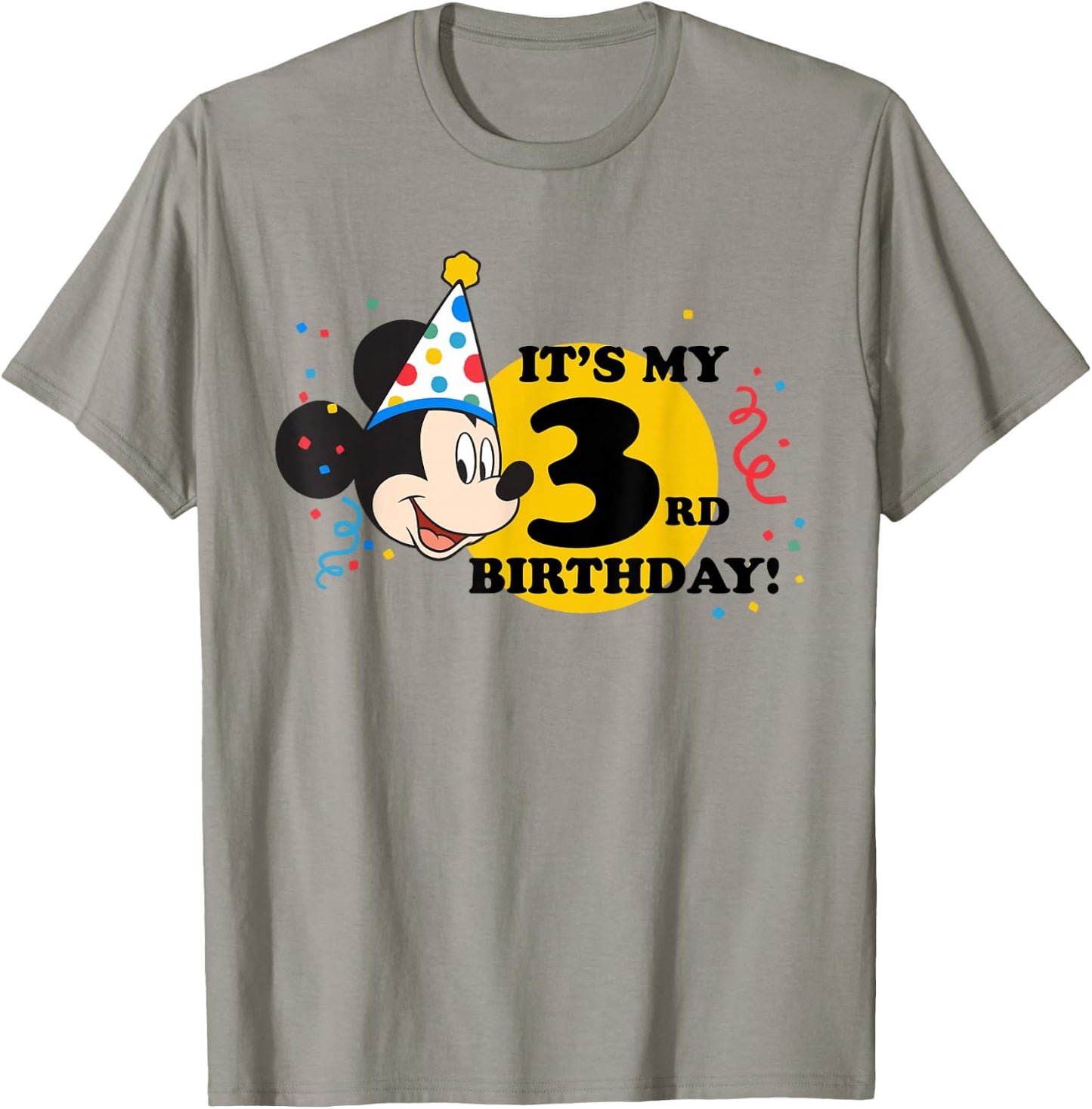 Disney Mickey Mouse 3rd Birthday T-Shirt - T-Shirt | Sand