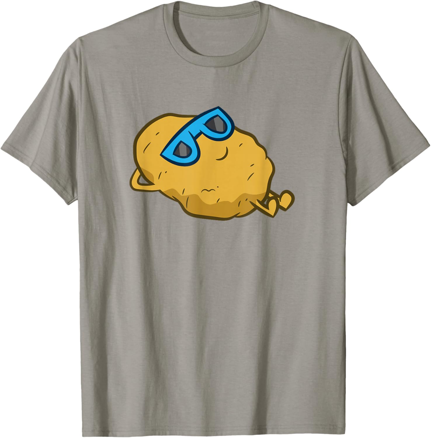 Cute Potato With Sunglasses Relaxing Potato T-Shirt - T-Shirt | Sand
