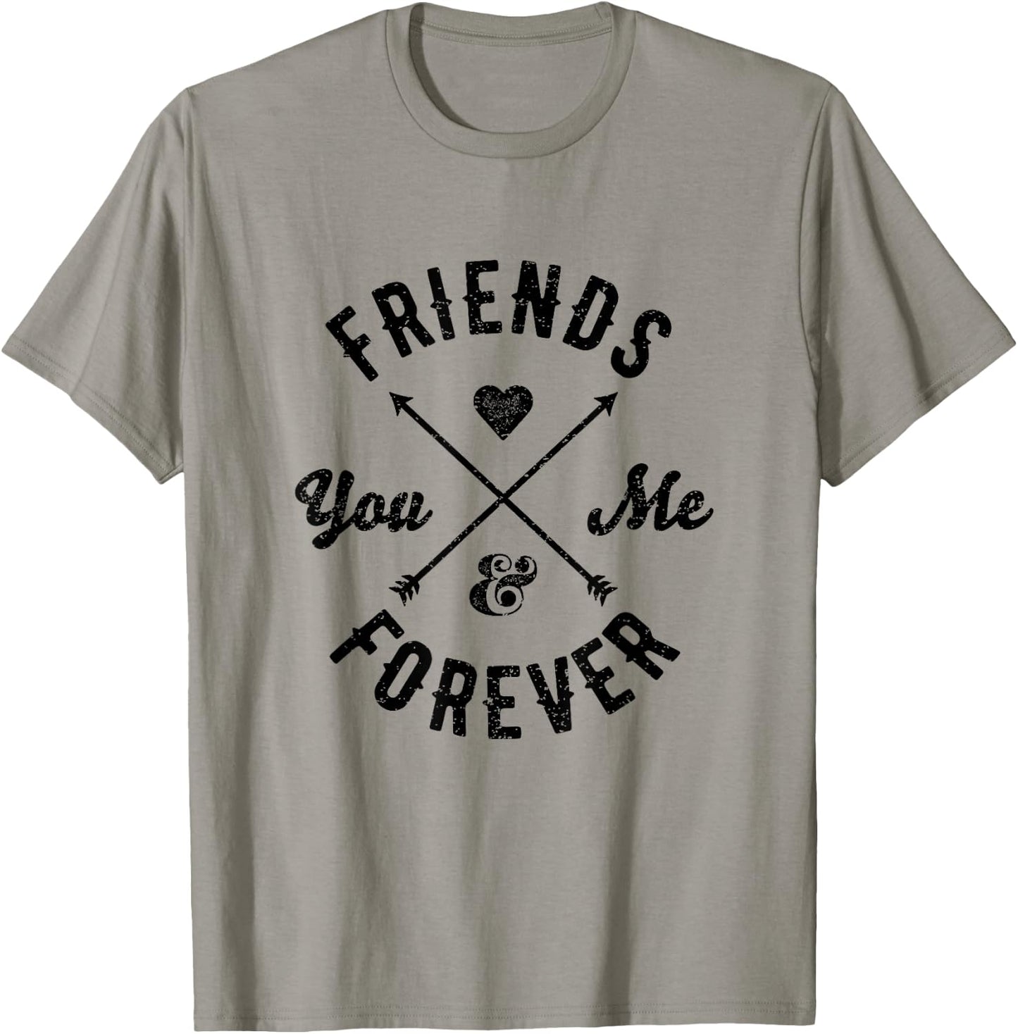 Friends Forever Shirt You & Me Arrows Couples T-Shirt - T-Shirt | Sand
