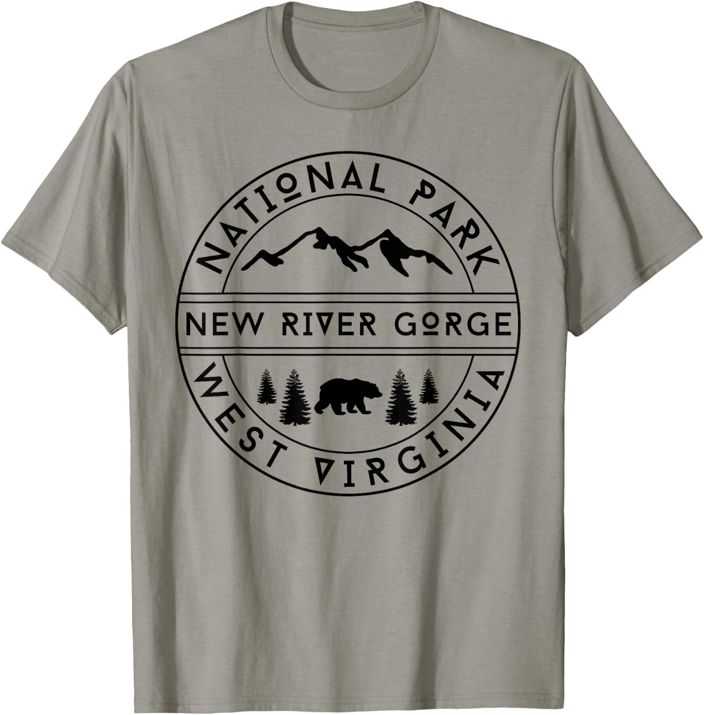 New River Gorge National Park T-Shirt - T-Shirt | Sand