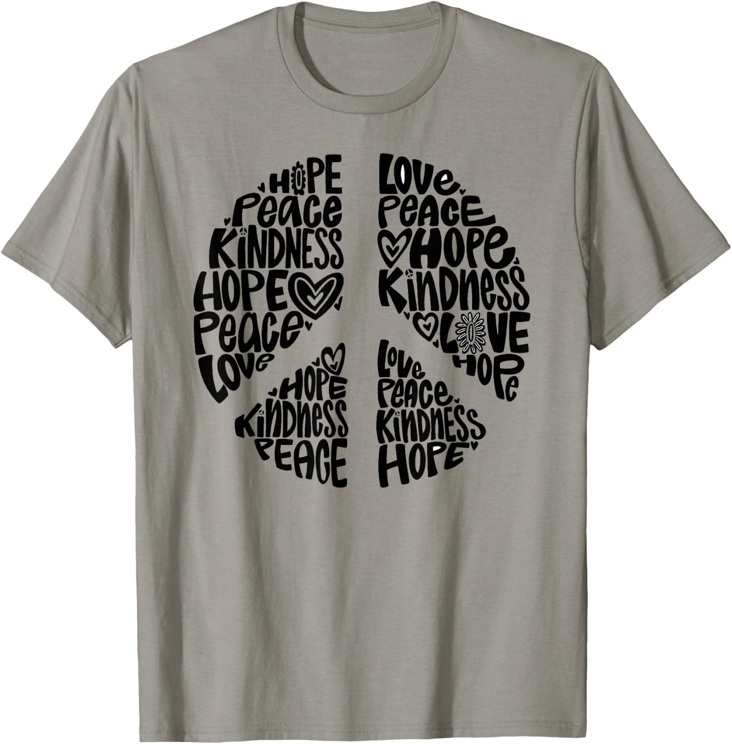 PEACE LOVE Shirt 60s 70s Tie Dye Hippie Halloween Costume T-Shirt - T-Shirt | Sand