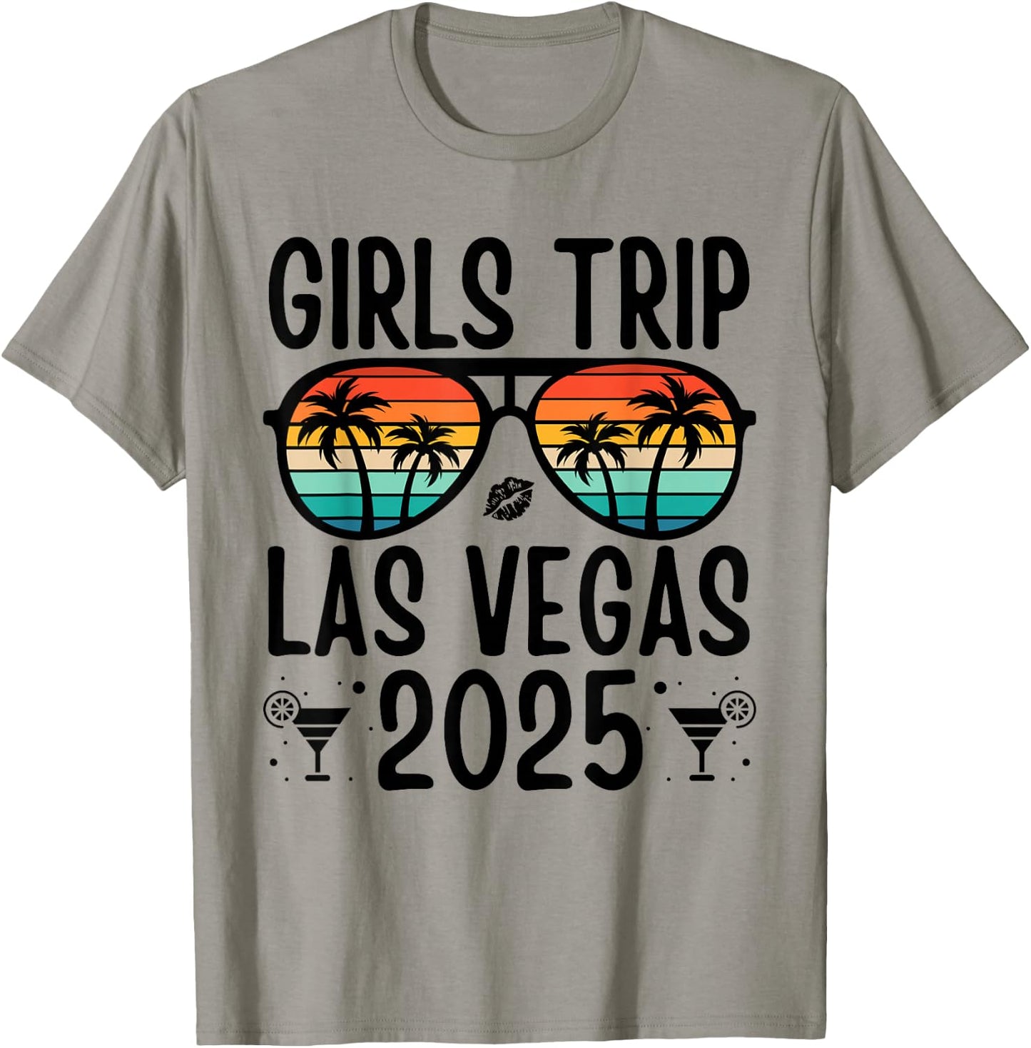 Las Vegas Girls Trip 2025 Summer Vacation Girls Weekend T-Shirt - T-Shirt | Sand