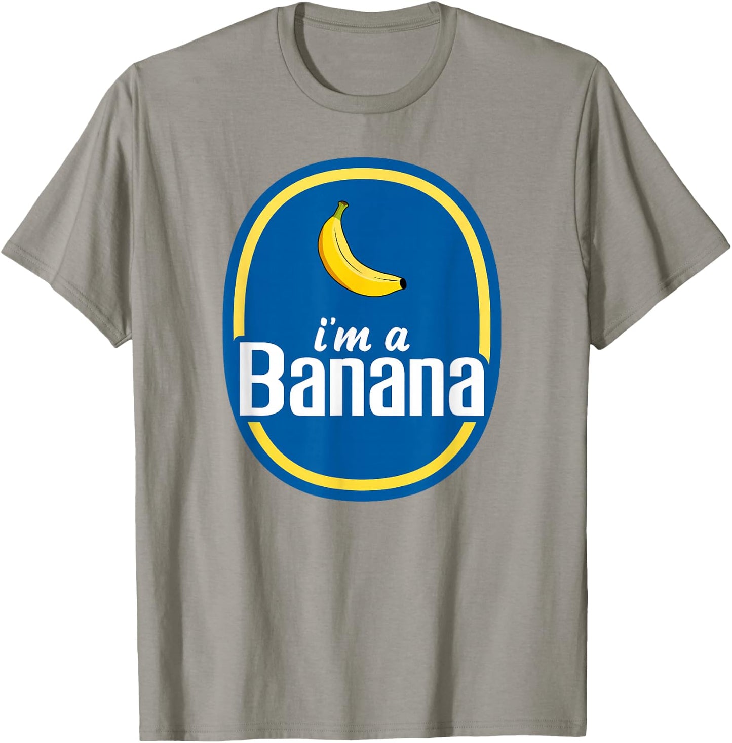 I'm A Banana Costume Halloween Fruit Sticker Yellow Funny Small T-Shirt - T-Shirt | Sand