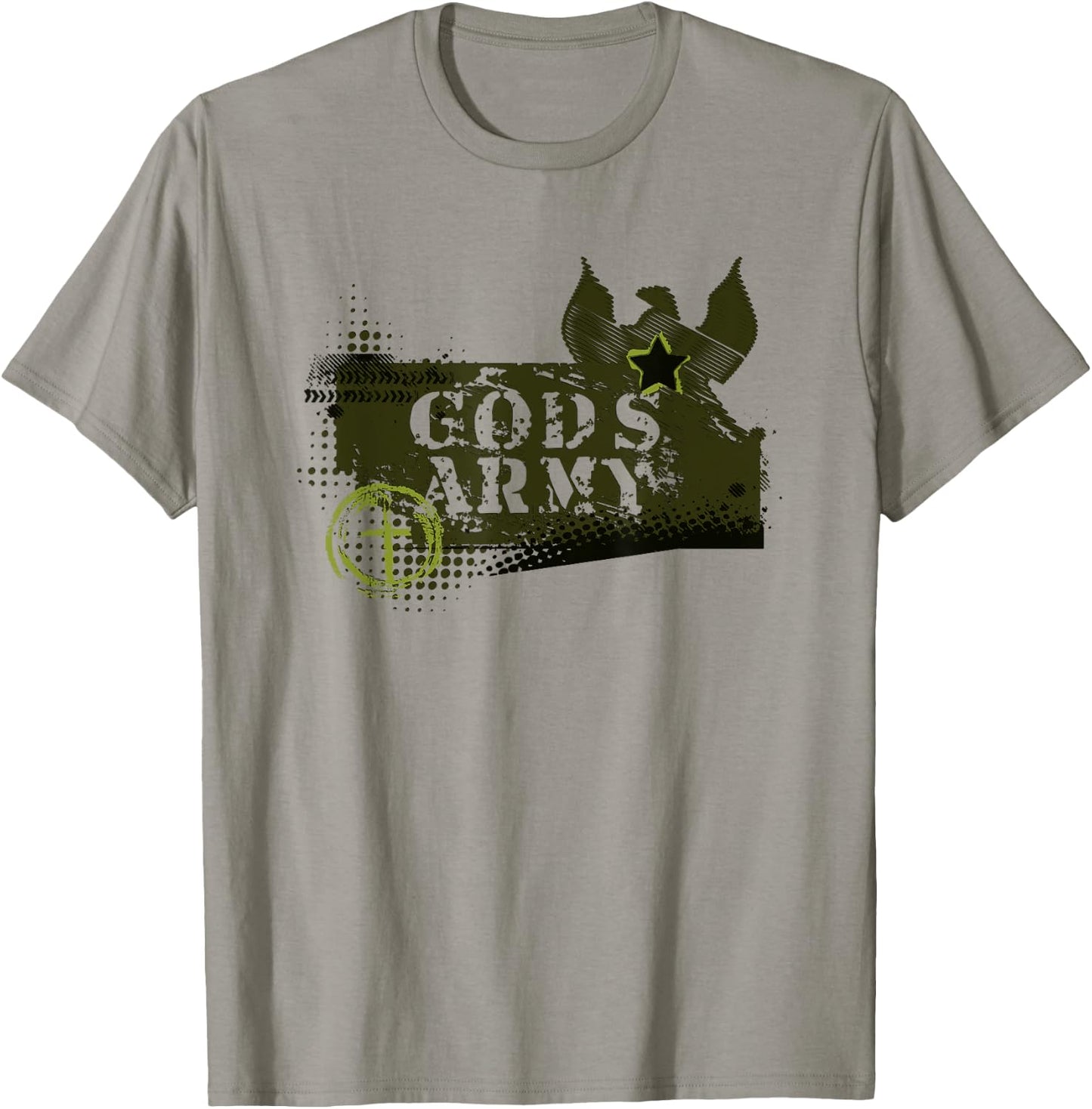 God's Army Christian Boys and Youth Military type T-Shirt - T-Shirt | Sand