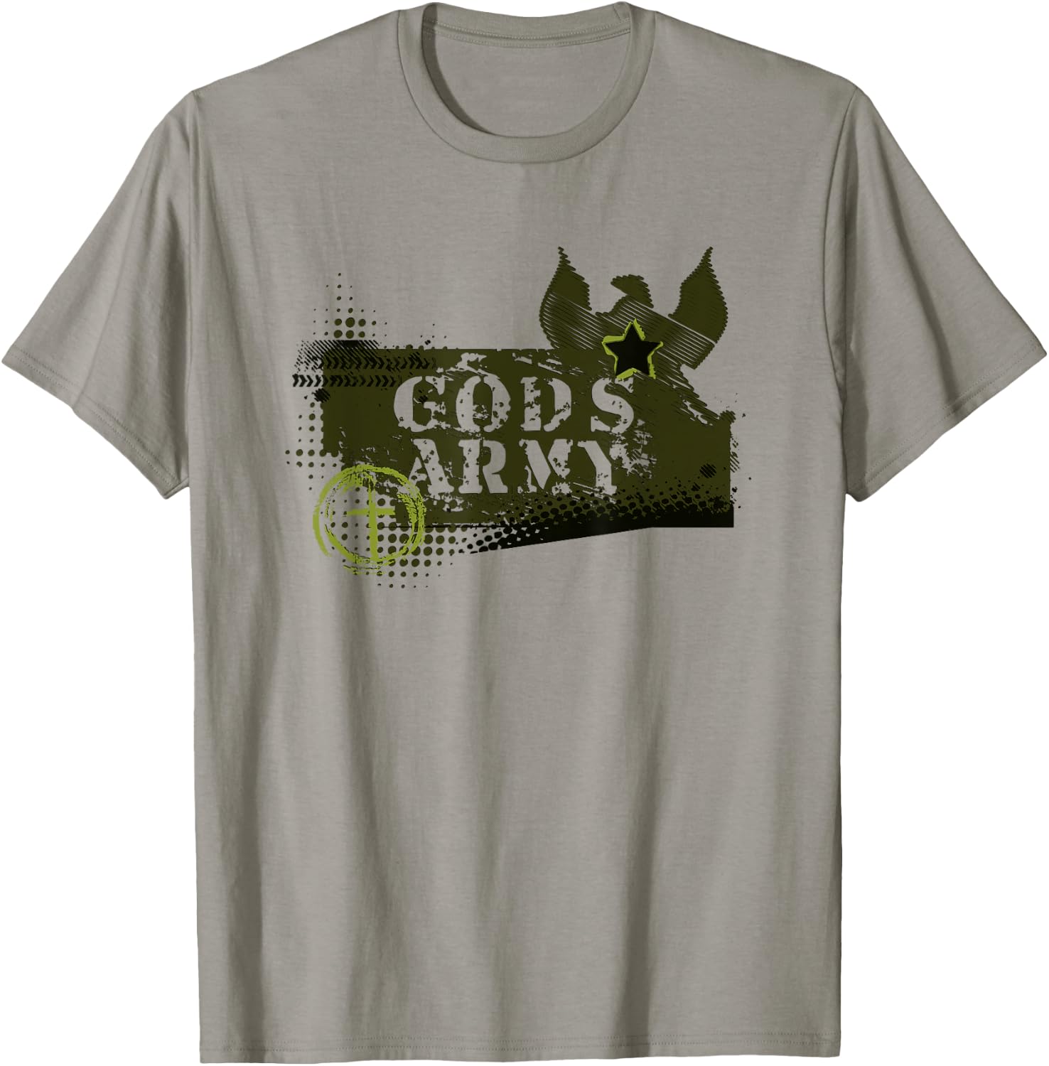 God's Army Christian Boys and Youth Military type T-Shirt - T-Shirt | Sand