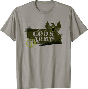 God's Army Christian Boys and Youth Military type T-Shirt - T-Shirt | Sand
