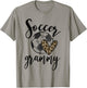 Soccer Grammy Leopard Funny Soccer T-Shirt - T-Shirt | Sand