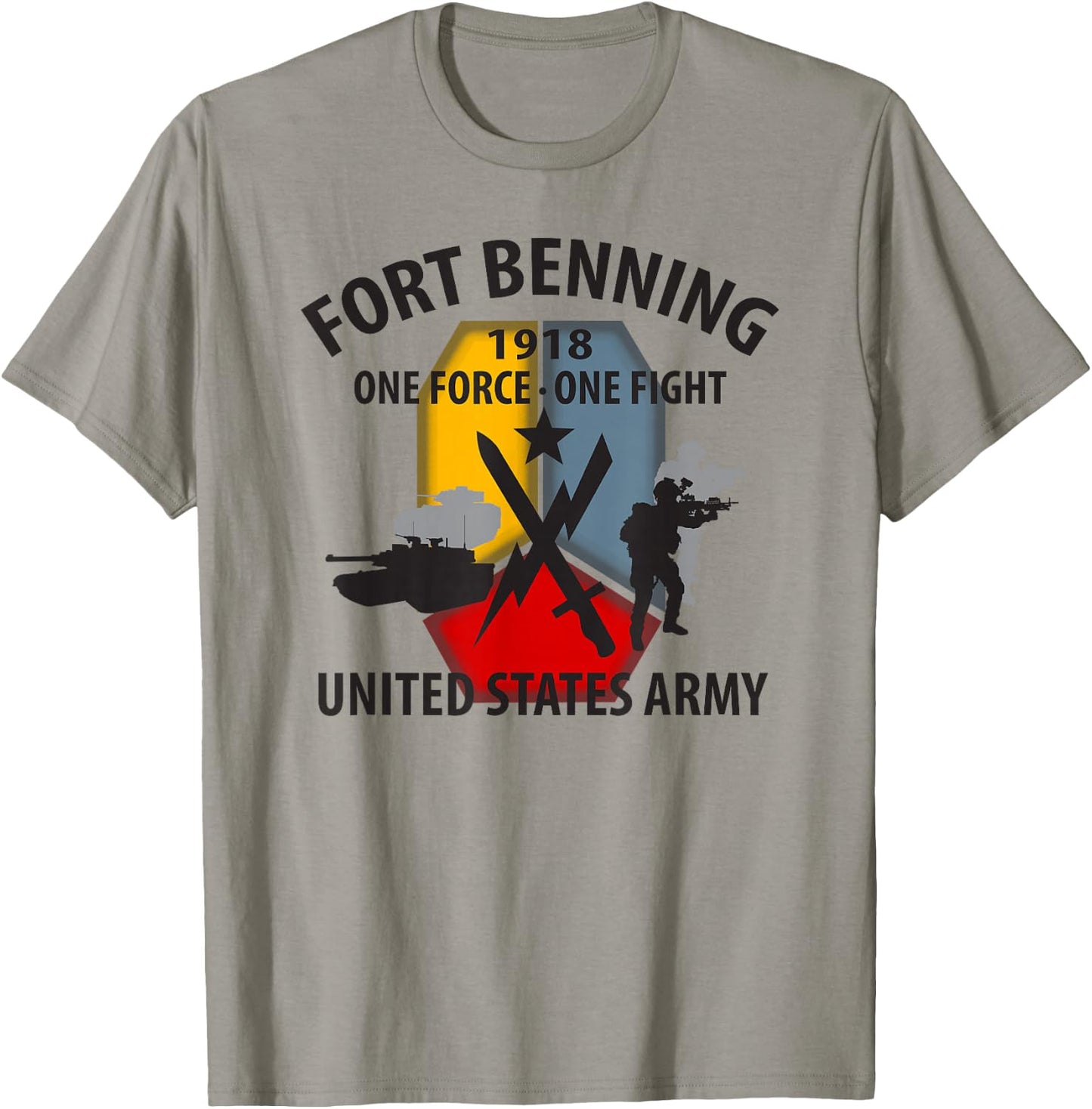Fort Benning United States Army T-Shirt - T-Shirt | Sand
