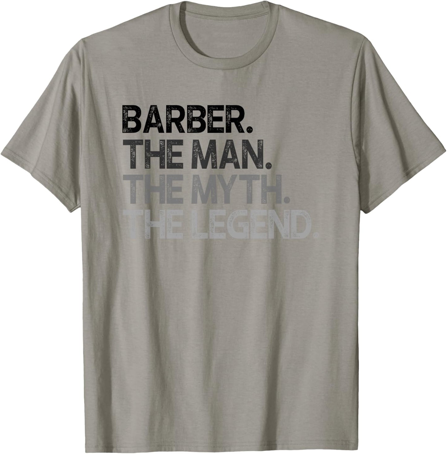 Barber Design The Man Myth Legend T-Shirt - T-Shirt | Sand