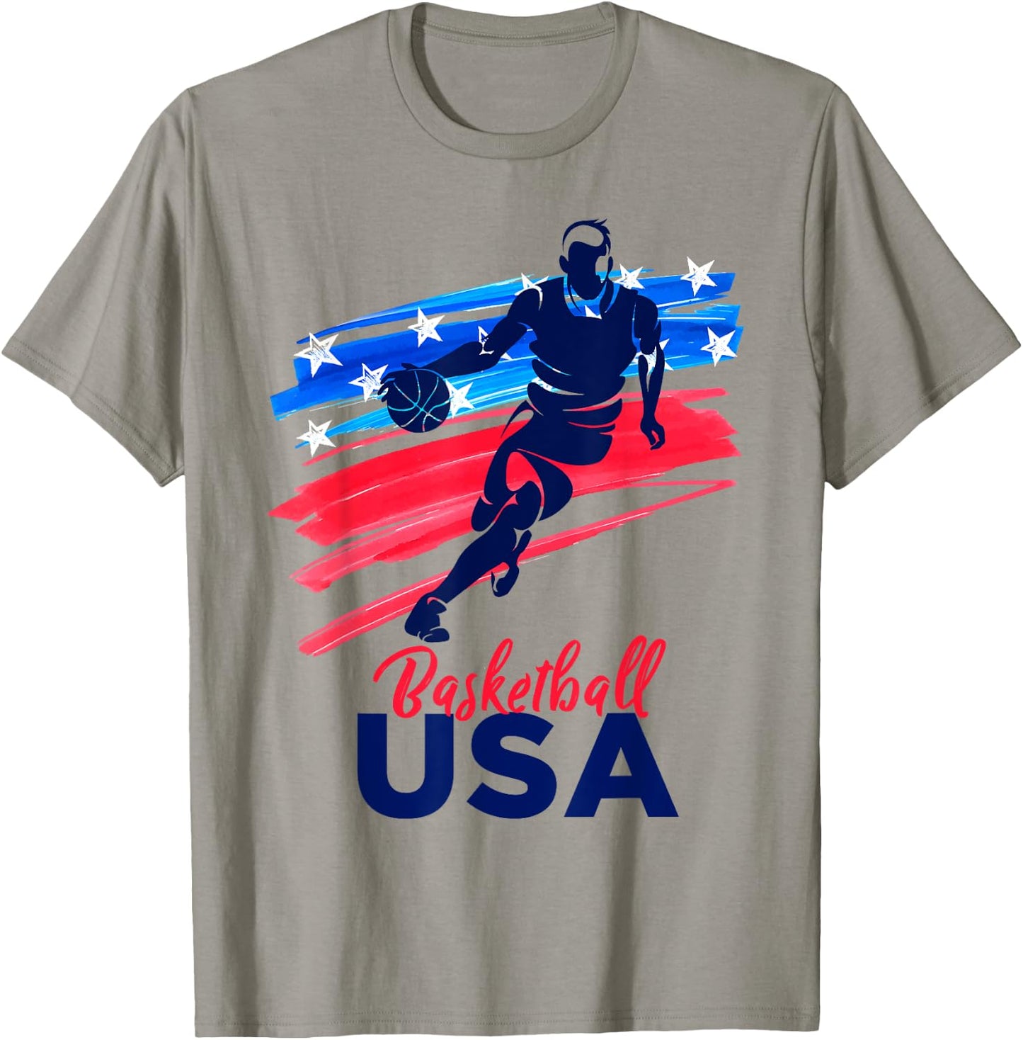Basketball USA Support the Team Shirt Basketball Lover T-Shirt - T-Shirt | Sand