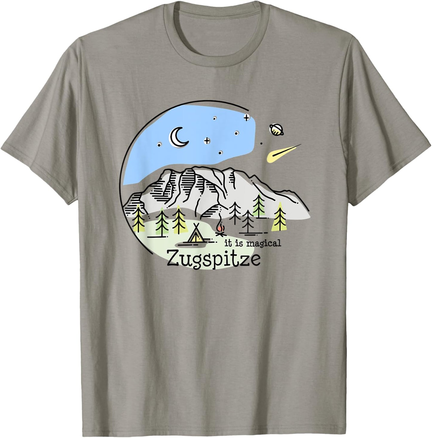 Zugspitze Garmisch Partenkirchen Bavaria Hiking Souvenir T-Shirt - T-Shirt | Sand