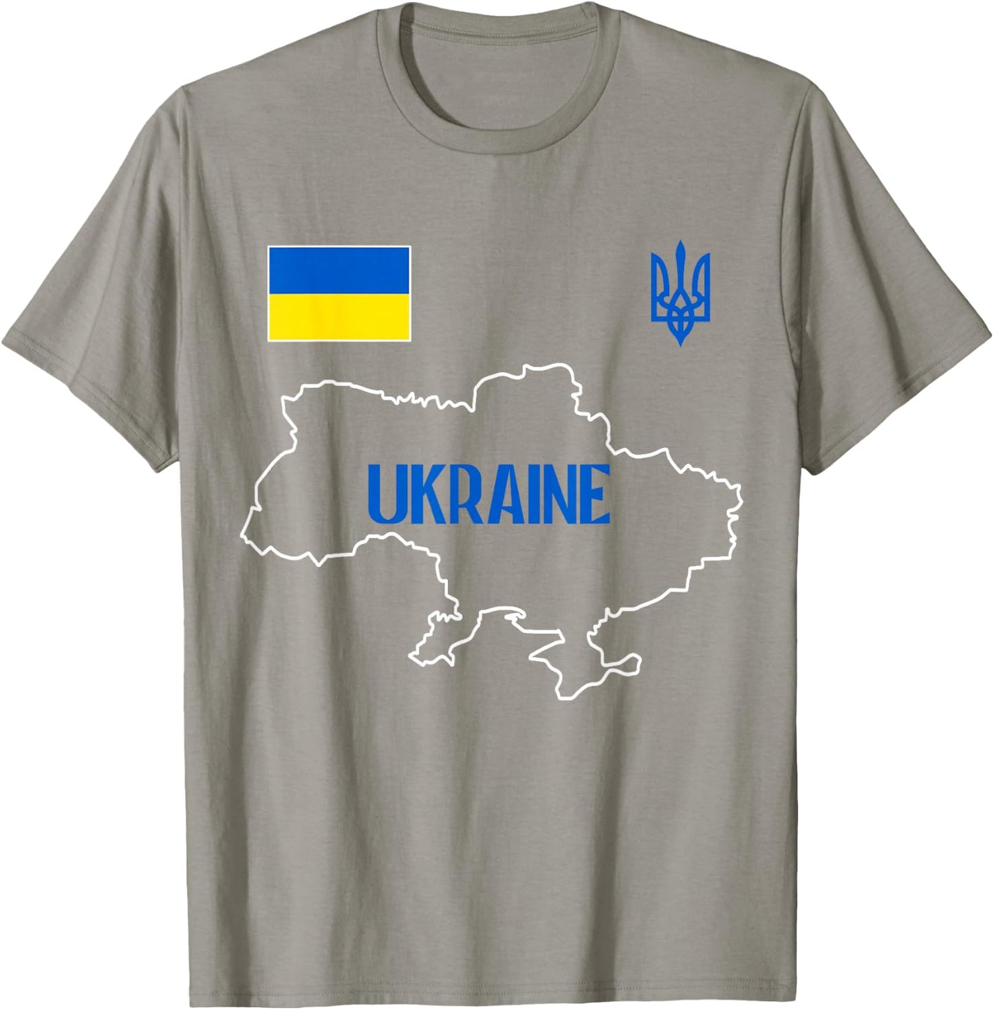 Ukrainian Patriotic Ukraine Flag, Ukrainian Football Fan T-Shirt - T-Shirt | Sand