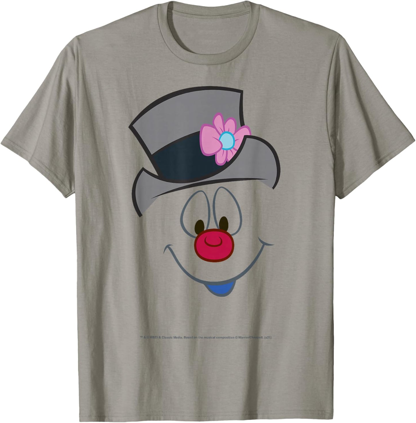 Frosty The Snowman Christmas Big Face T-Shirt - T-Shirt | Sand
