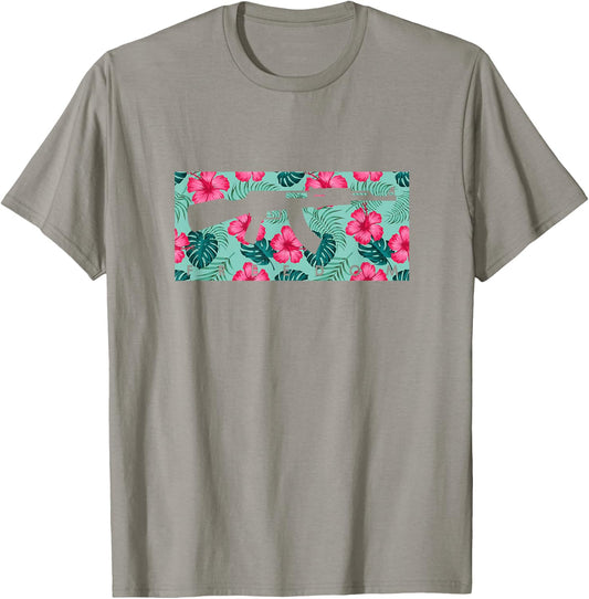 Tropical Gun Lover Firearm Beach Hawaiian Gift Aloha AK47 Men Women T-Shirt - T-Shirt | Sand