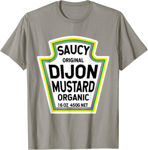 Dijon Mustard Easy Halloween Costume Matching Group Couples T-Shirt - T-Shirt | Sand