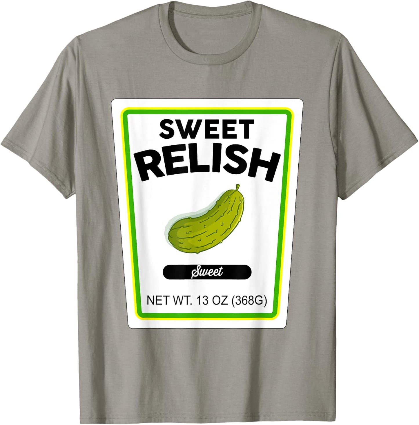 Halloween Matching Costume Sweet Relish Bottle Label T-Shirt - T-Shirt | Sand