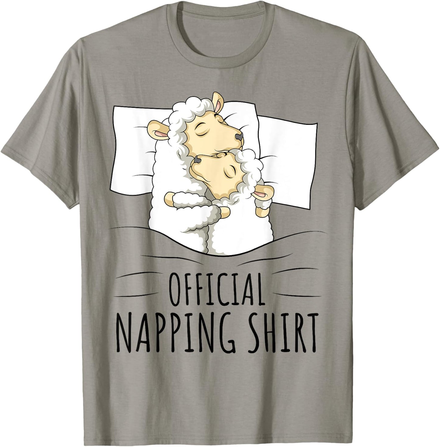 Sleeping Sheep Official Napping T-Shirt - T-Shirt | Sand