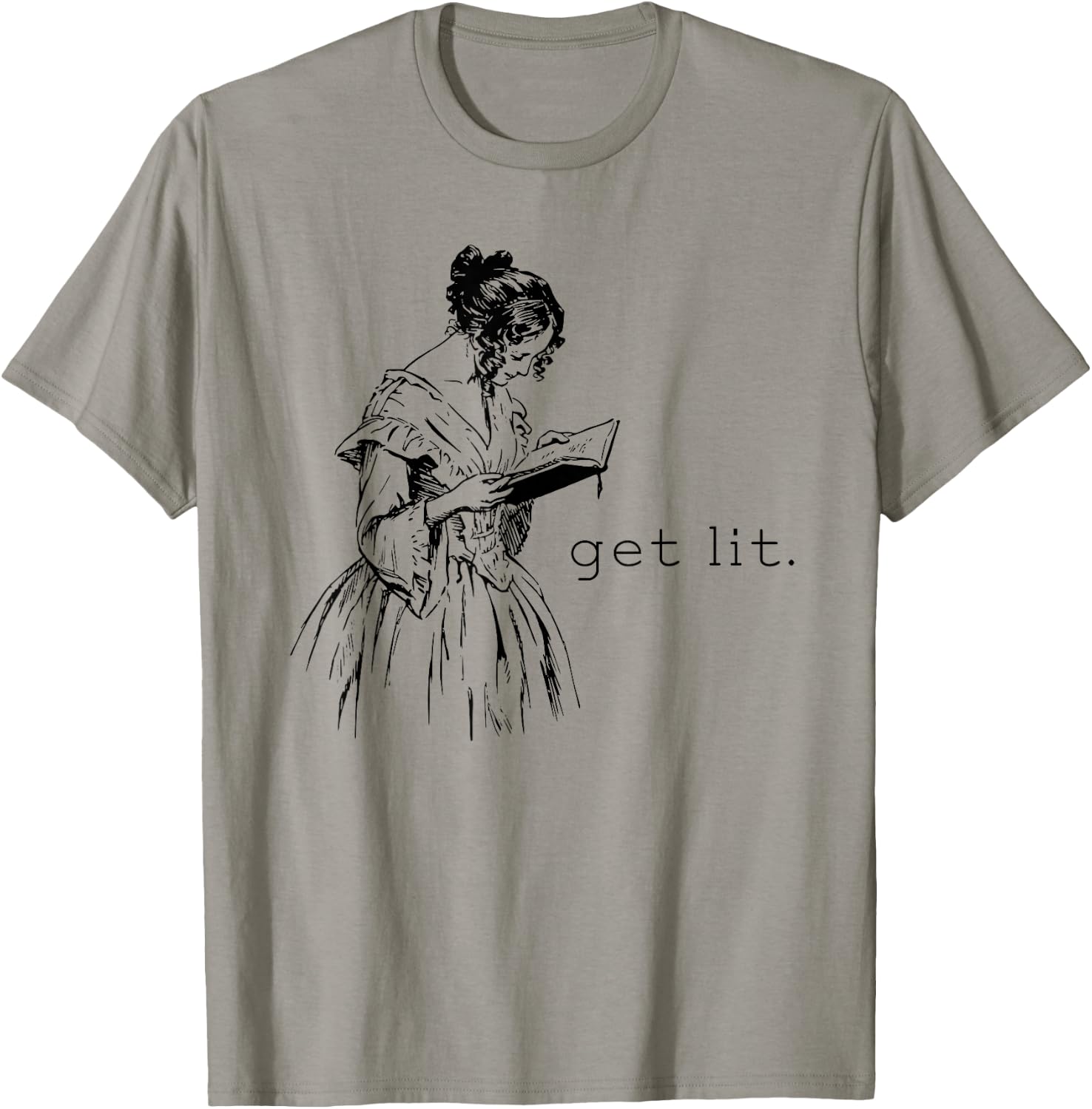 Get Lit for Book Lovers T-Shirt - T-Shirt | Sand