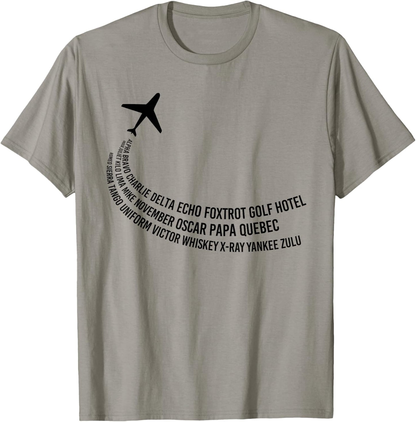 Phonetic Alphabet | Pilot Airplane Shirt T-Shirt - T-Shirt | Sand