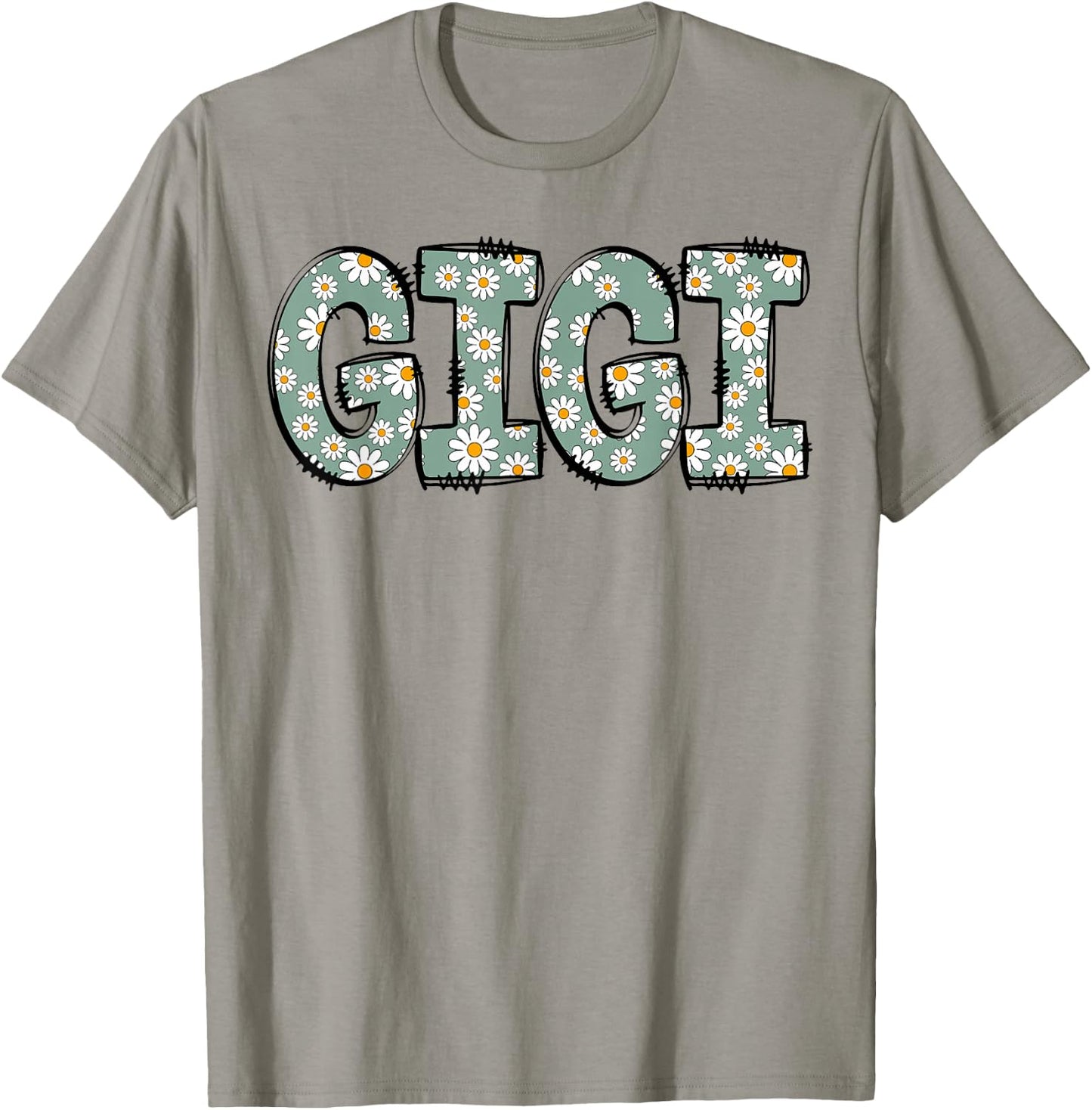 Retro Gigi Colorful Flowers Groovy Daisy Flower T-Shirt - T-Shirt | Sand