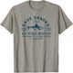Save Sharks From Bad Human Behavior - Blue Nautical Shark T-Shirt - T-Shirt | Sand