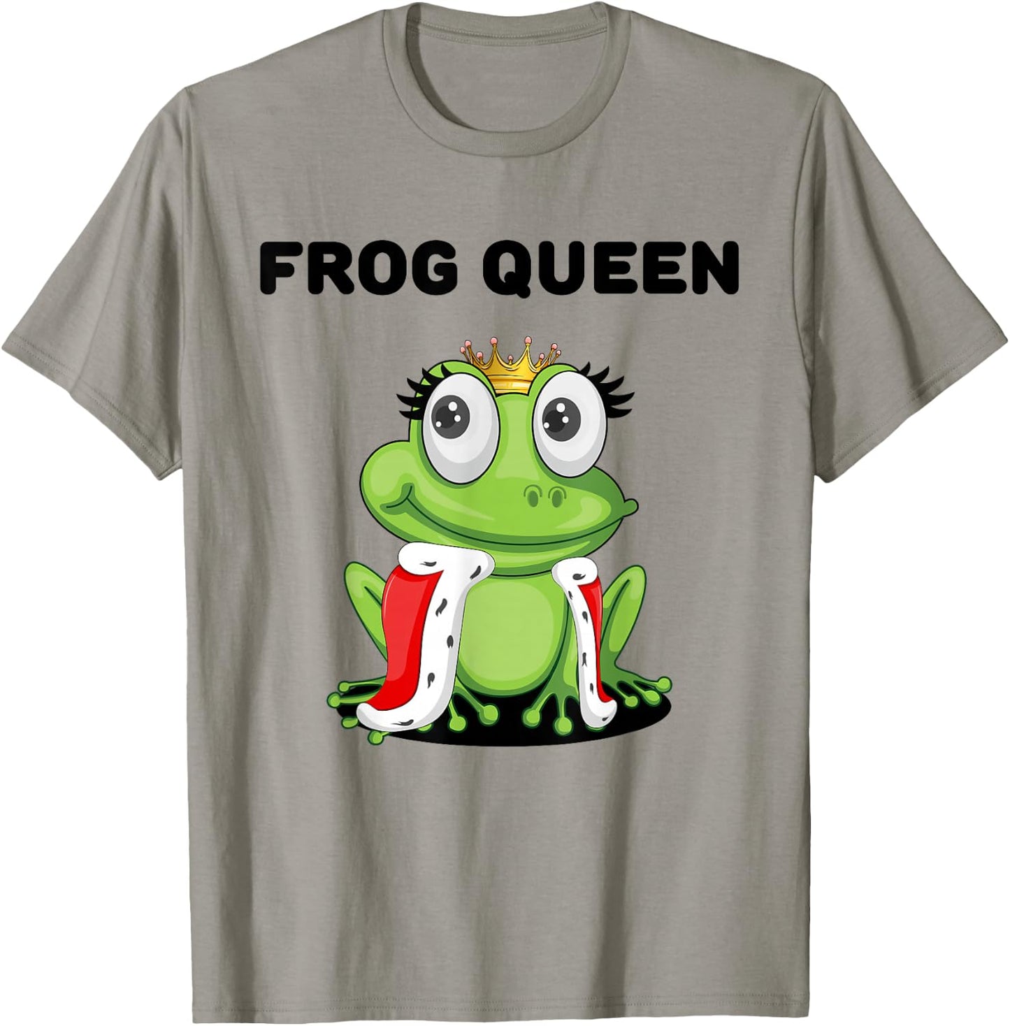 Frog Queen | Girls Frog | Frog T-Shirt - T-Shirt | Sand