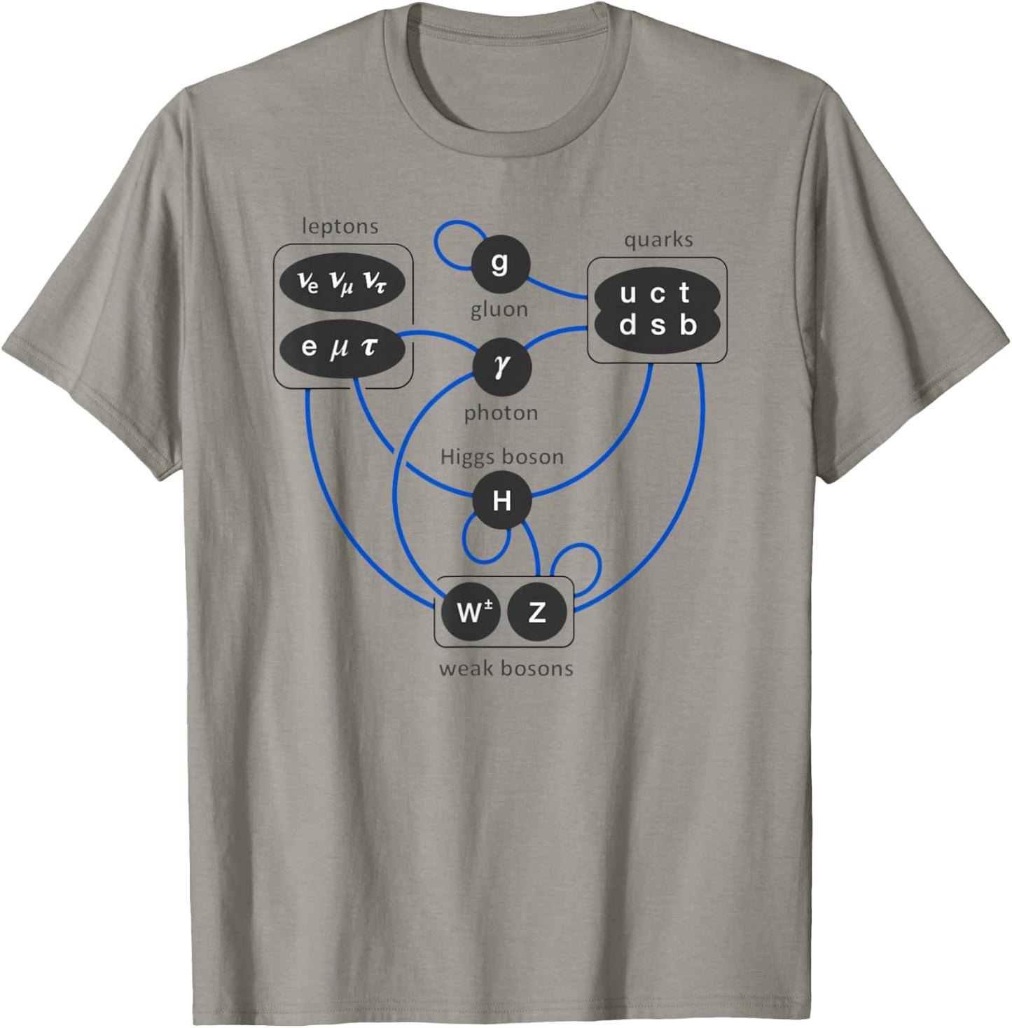 Standard Model Particles Higgs Boson Physics Theory T-Shirt - T-Shirt | Sand