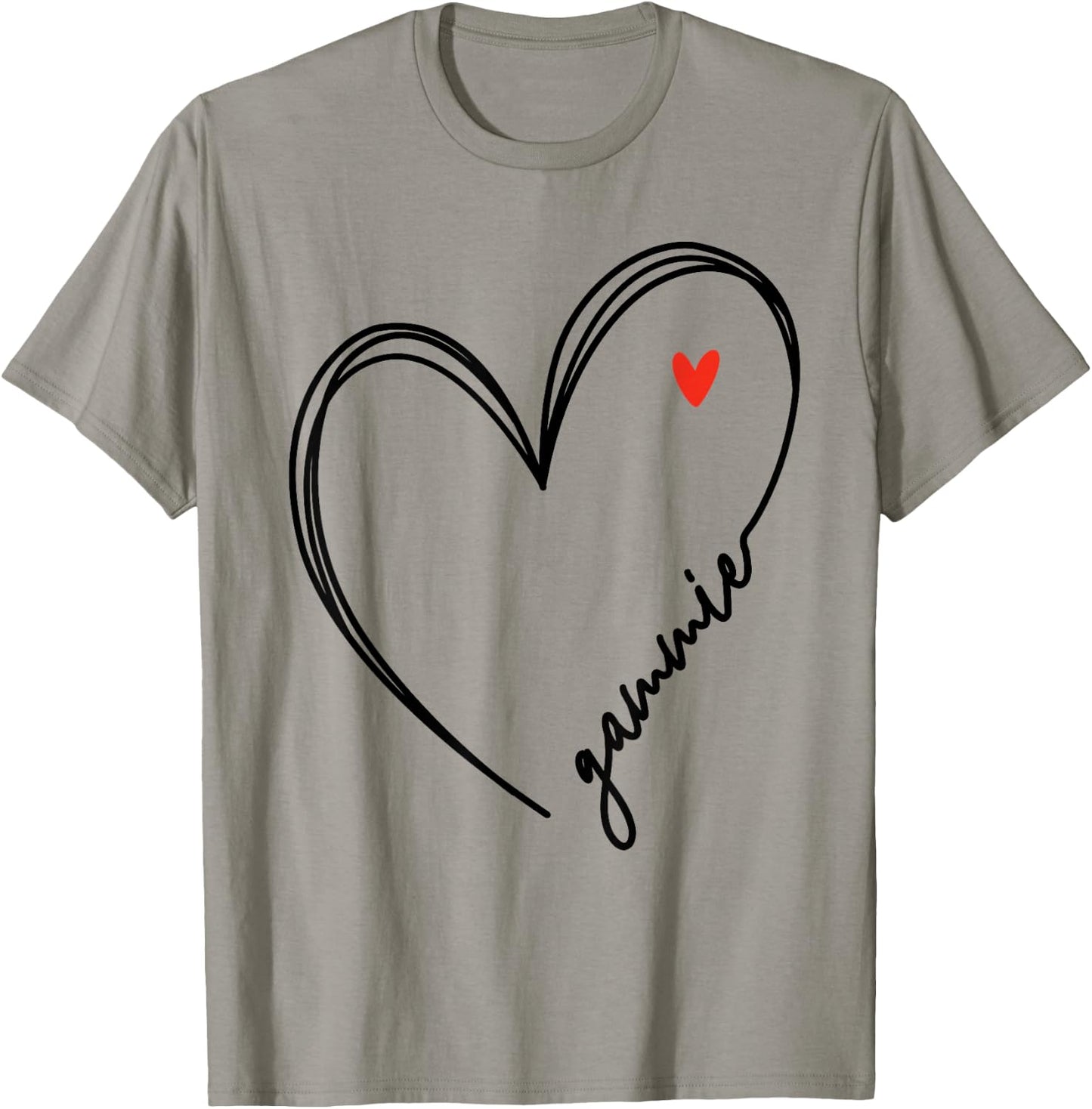 Cute Gammie With Heart Girl Women Mom Mother T-Shirt - T-Shirt | Sand