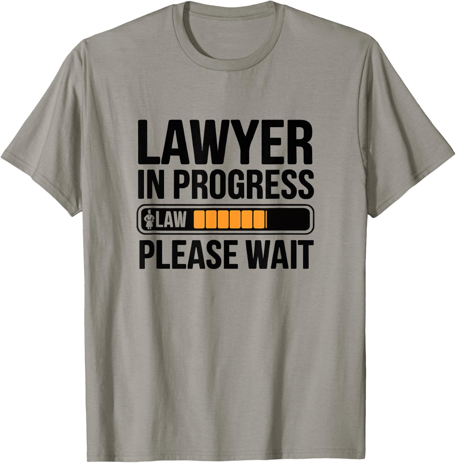 Funny Lawyer in Progress Law School College Loading T-Shirt - T-Shirt | Sand