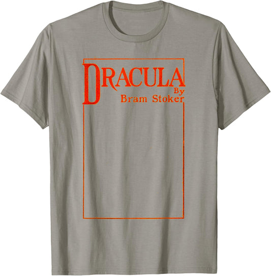 Dracula Bram Stoker Vintage Book Cover T-Shirt - T-Shirt | Sand