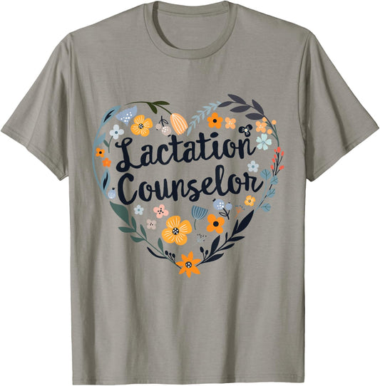 Funny Lactation Counselor Breastfeeding Birth Worker Team T-Shirt - T-Shirt | Sand