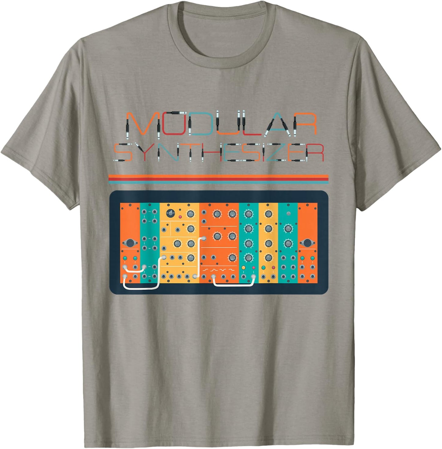 Modular Synthesizer T Shirt | 80s Analog Synth Synthesizer T-Shirt - T-Shirt | Sand