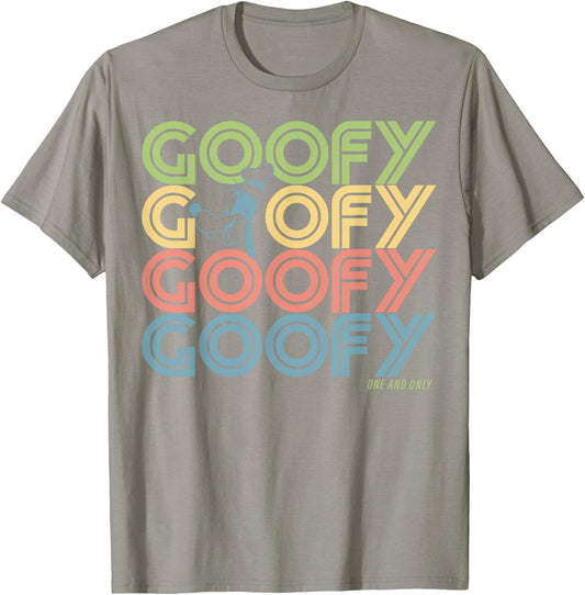 Disney Goofy Retro Name Stack T-Shirt - T-Shirt | Sand