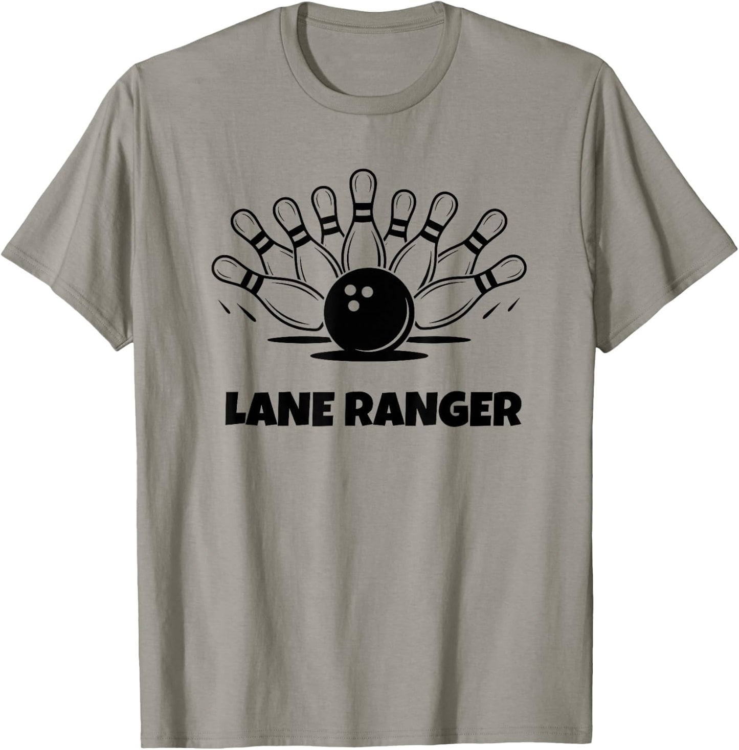 Lane Ranger Funny Bowling Quote for Bowlers T-Shirt - T-Shirt | Sand