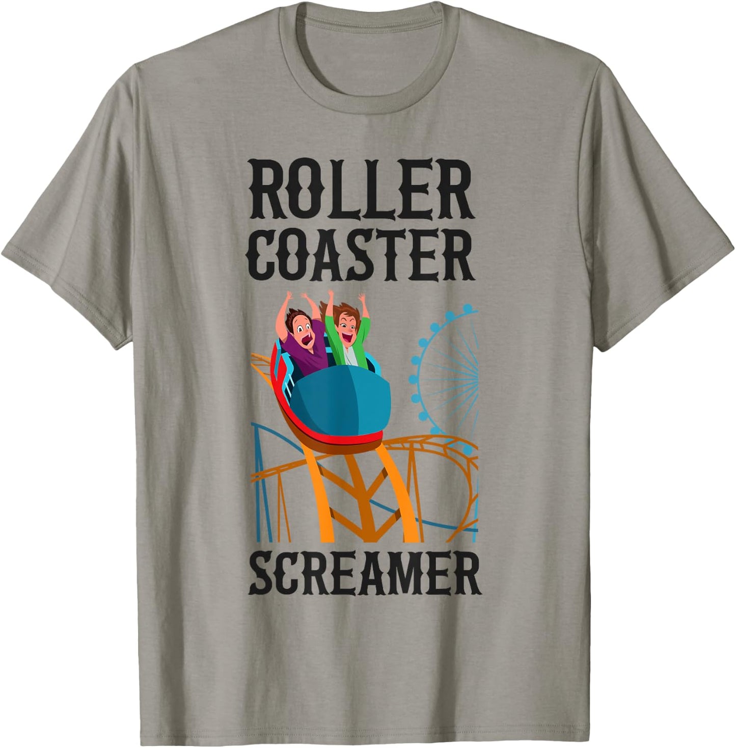 Roller Coaster Roller Coaster Screamer T-Shirt - T-Shirt | Sand