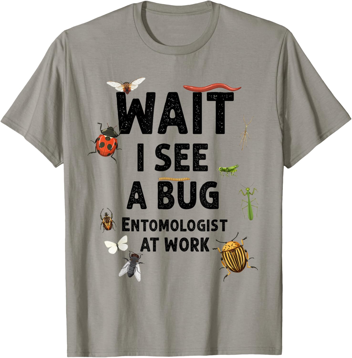 Kids Entomology Toddlers Wait I See A Bug Catchers Costume T-Shirt - T-Shirt | Sand